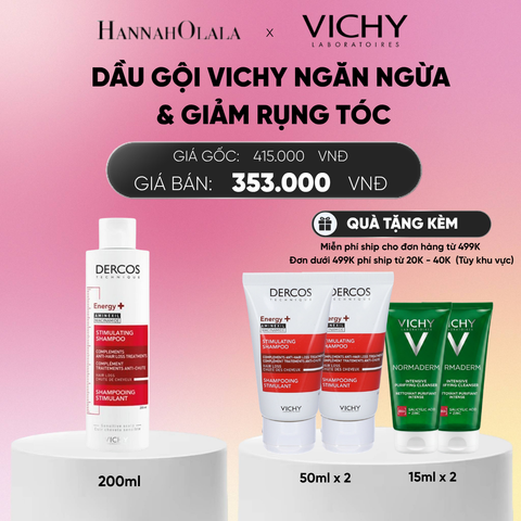  DẦU GỘI VICHY NGĂN NGỪA & GIẢM RỤNG TÓC DERCOS ENERGY+ 200ML DEAL 2_A254 
