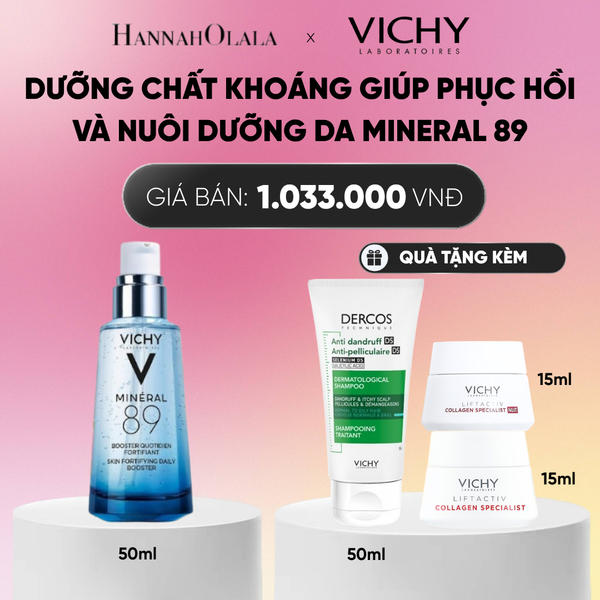  DEAL 4 DƯỠNG CHẤT KHOÁNG GIÚP PHỤC HỒI, NUÔI DƯỠNG LÀN DA SĂN CHẮC MINERAL 89 50ML 