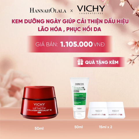  KEM DƯỠNG NGÀY VICHY COLLAGEN 16 GIÚP DA SĂN CHẮC, CĂNG MỊN, RẠNG RỠ, TRẺ HÓA DA 50ML - A1780 