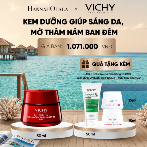  KEM DƯỠNG GIÚP SÁNG DA, MỜ THÂM NÁM BAN ĐÊM LIFTACTIV COLLAGEN SPECIALIST NIGHT 50ML DEAL 6_ D1953 