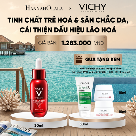  TINH CHẤT VICHY COLLAGEN 16 TRẺ HOÁ & SĂN CHẮC DA, CẢI THIỆN 16/16 DẤU HIỆU LÃO HOÁ 30ML DEAL 7_ D1922 