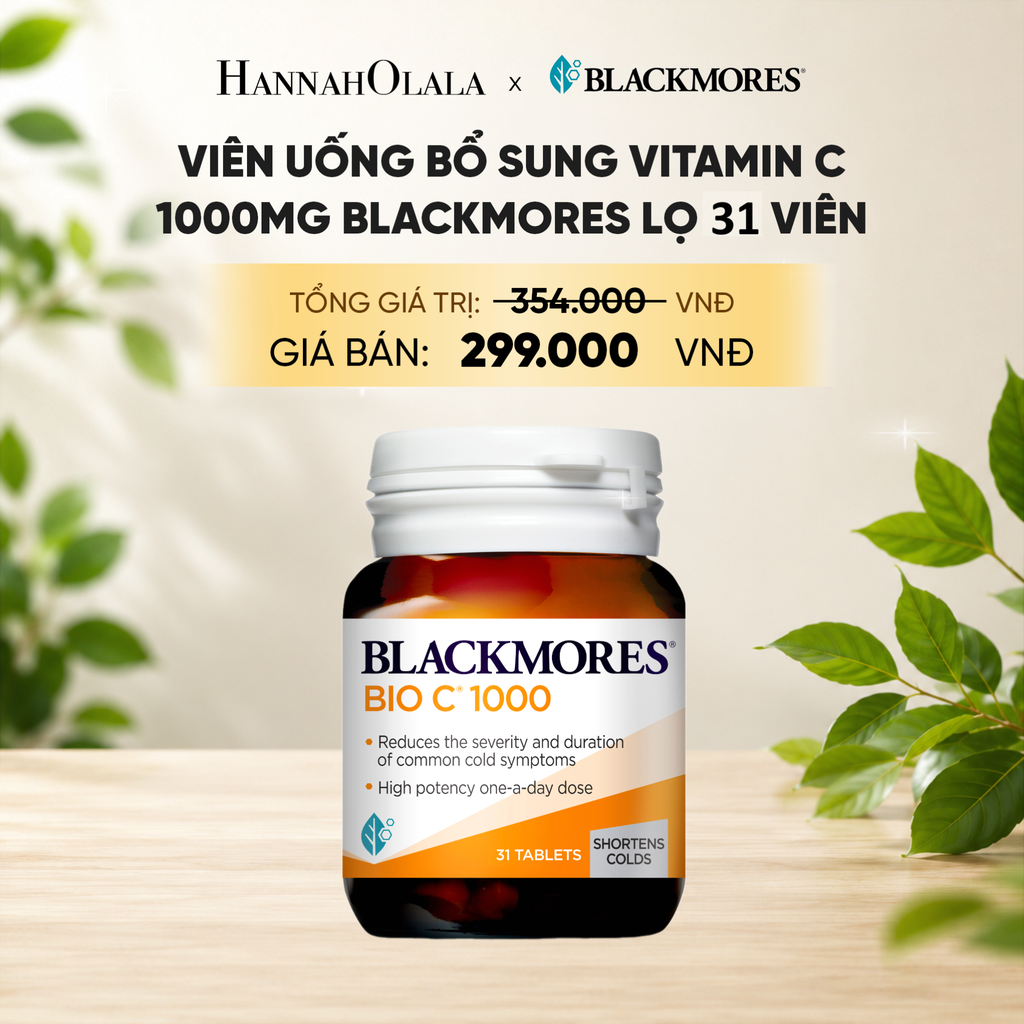  VIÊN UỐNG BỔ SUNG VITAMIN C BLACKMORES BIO C 1000MG LỌ 31 VIÊN 