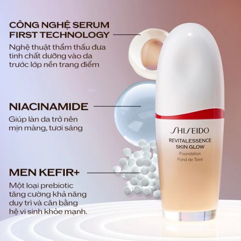  KEM NỀN SHISEIDO REVITALESSENCE SKIN GLOW FOUNDATION 30ML - DEAL 13 