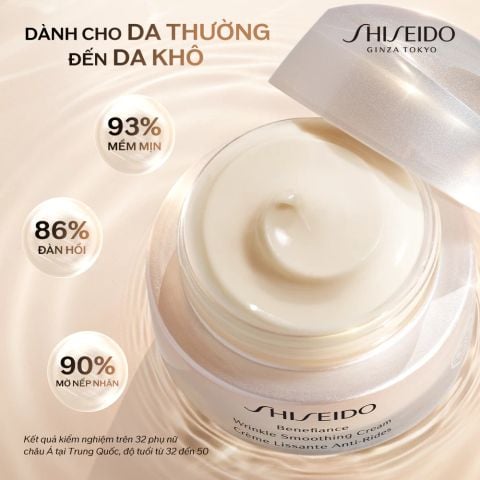  KEM DƯỠNG DA CHỐNG LÃO HÓA GIÀU ẨM SHISEIDO BENEFIANCE WRINKLE SMOOTHING CREAM ENRICHED 50ML - DEAL 06 - A1162 
