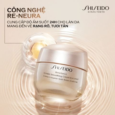  KEM DƯỠNG DA CHỐNG LÃO HÓA GIÀU ẨM SHISEIDO BENEFIANCE WRINKLE SMOOTHING CREAM ENRICHED 50ML - DEAL 7 