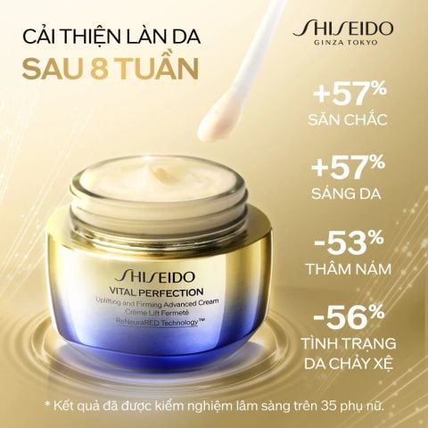  KEM DƯỠNG DA SHISEIDO VITAL PERFECTION UPLIFTING AND FIRMING ADVANCED CREAM 50ML - DEAL 11 