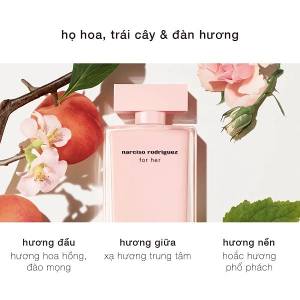  NƯỚC HOA NỮ NARCISO RODRIGUEZ FOR HER EAU DE PARFUM 100ML - DEAL 02 - A463 