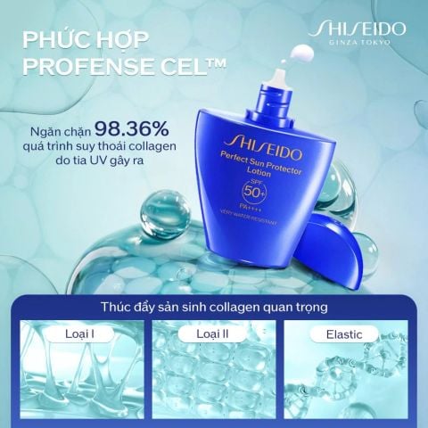  SỮA CHỐNG NẮNG DƯỠNG DA SHISEIDO GSC PERFECT SUN PROTECTOR LOTION SPF50+ 50ML - DEAL 4 