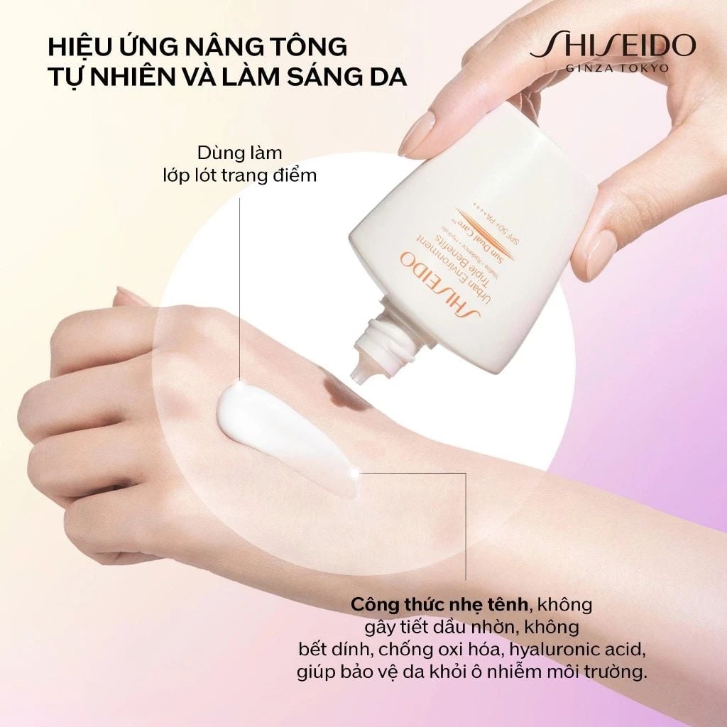  SỮA CHỐNG NẮNG DƯỠNG DA SHISEIDO GSC URBAN ENVIRONMENT TRIPLE BEAUTY SUNCARE EMULSION SPF50+ PA++++ 30ML - DEAL 04 - A1160 
