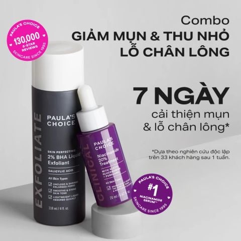  [COMBO] BỘ ĐÔI THU NHỎ LỖ CHÂN LÔNG PAULA'S CHOICE CLINICAL NIACINAMIDE 20% , SKIN PERFECTING 2% BHA LIQUID - DEAL 14 - A1851 