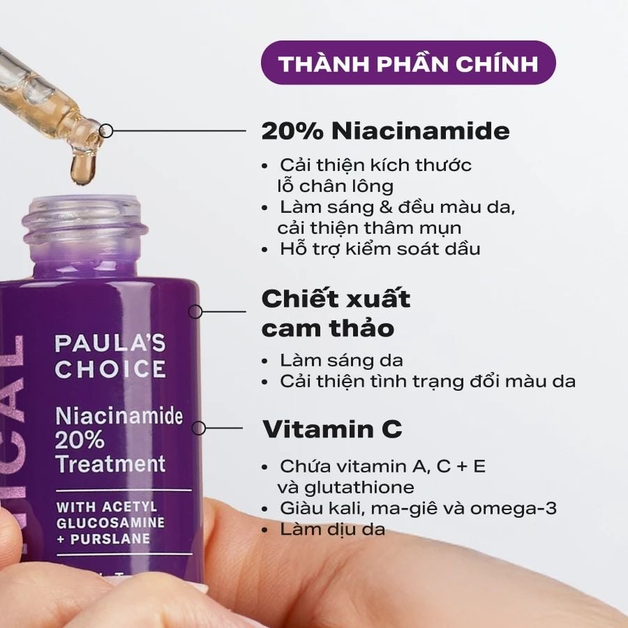  [COMBO] BỘ ĐÔI THU NHỎ LỖ CHÂN LÔNG PAULA'S CHOICE CLINICAL NIACINAMIDE 20% , SKIN PERFECTING 2% BHA LIQUID - DEAL 14 - A1851 