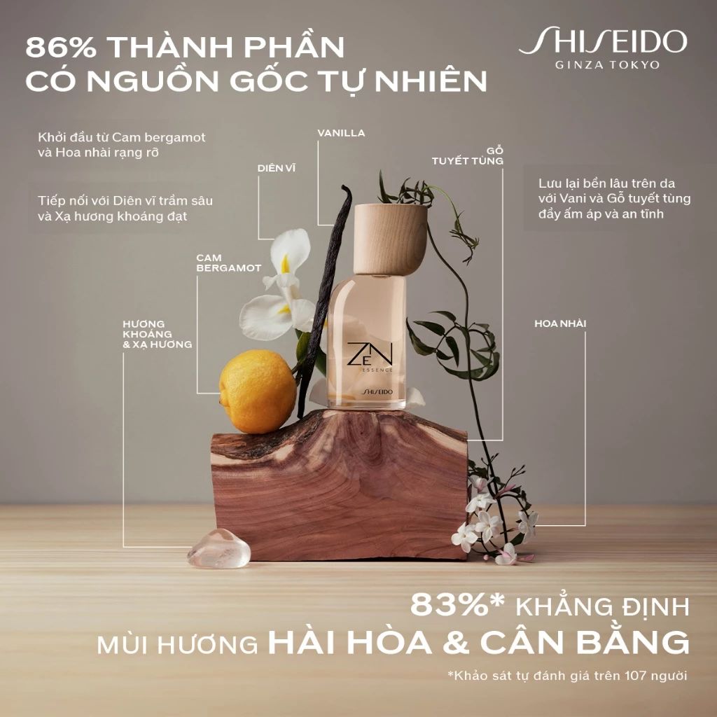  NƯỚC HOA SHISEIDO ZEN ESSENCE EAU DE PARFUM 2026 30ML - DEAL 19 
