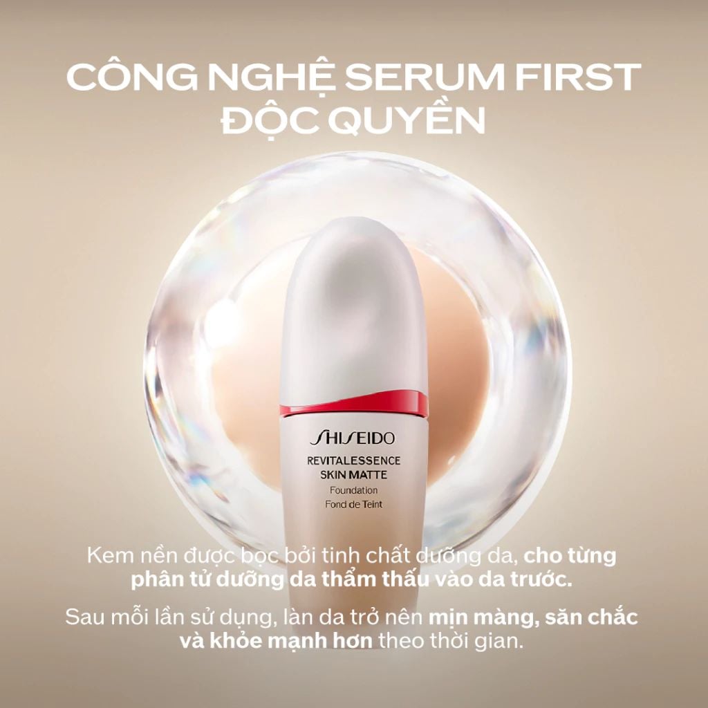  [MỚI] KEM NỀN SHISEIDO REVITALESSENCE SKIN MATTE FOUNDATION 30ML - DEAL 14 - B34 