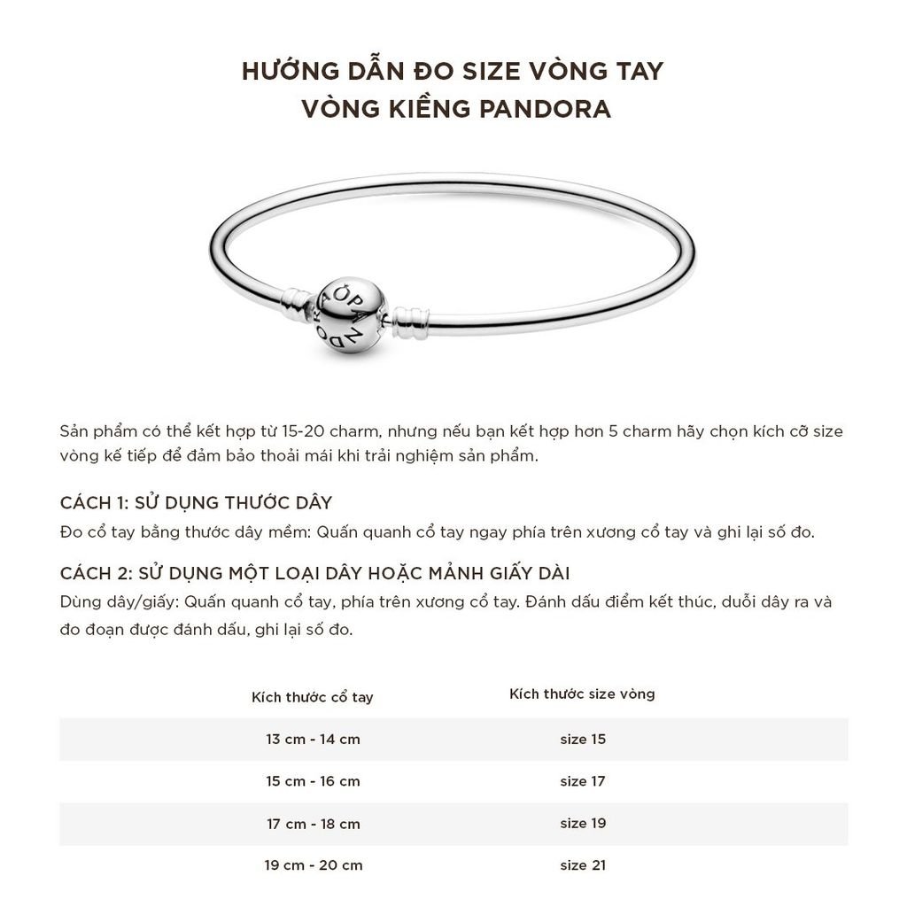  A159_DEAL 119: PANDORA COMBO SẮC TÍM VÔ CỰC [ 1 VÒNG TAY & 2 CHARM ] 