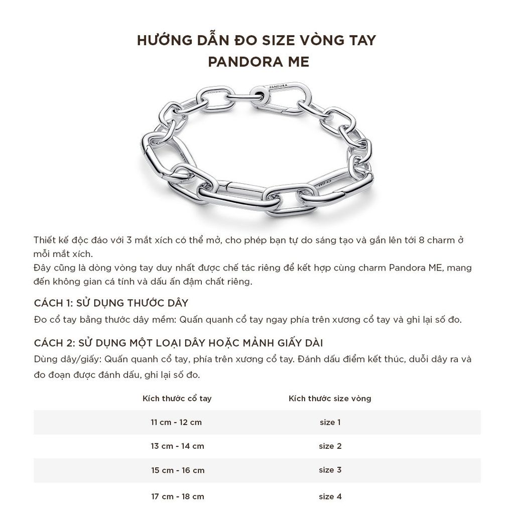  A139_DEAL 115: PANDORA COMBO NIỀM VUI MAY MẮN [ 1 VÒNG TAY & 2 CHARM ] 