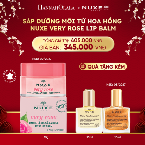  DEAL 8: SÁP DƯỠNG MÔI HOA HỒNG NUXE LIP BALM 15G 