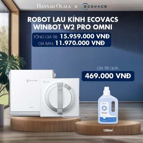  M31_DEAL 7: ROBOT LAU KÍNH ECOVACS WINBOT W2 PRO OMNI 