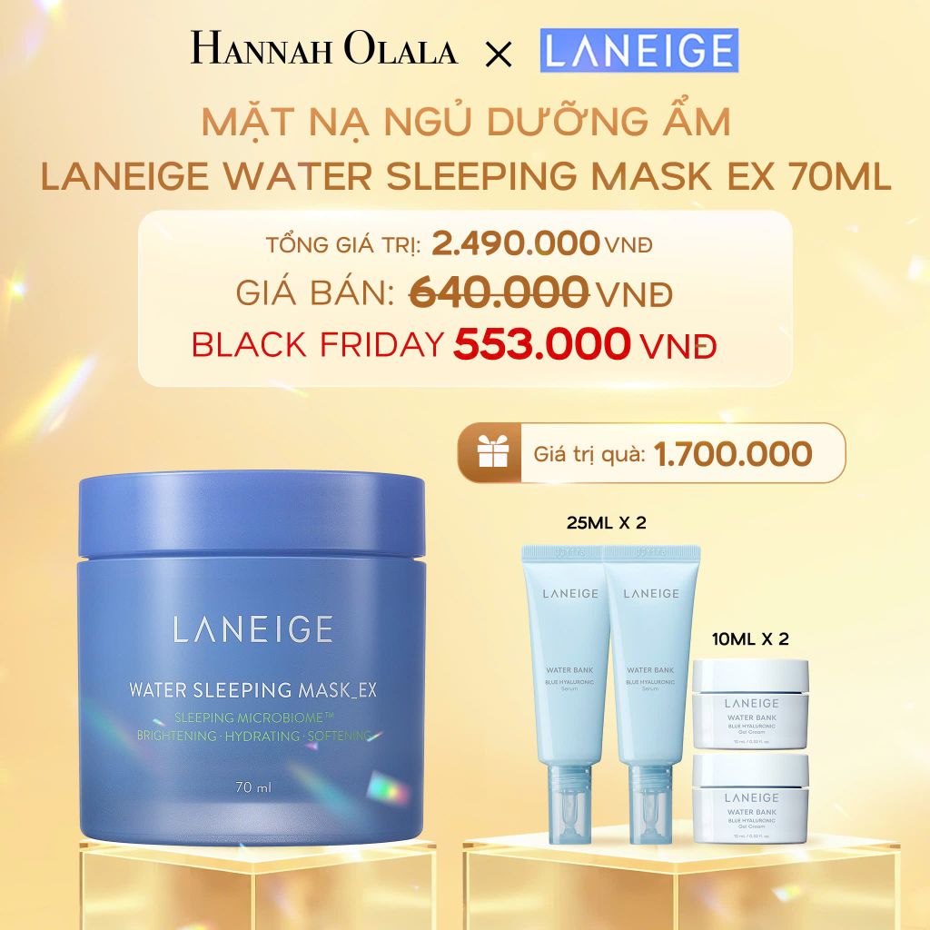  DEAL 1: MẶT NẠ NGỦ DƯỠNG ẨM LANEIGE WATER SLEEPING MASK EX 70ML 