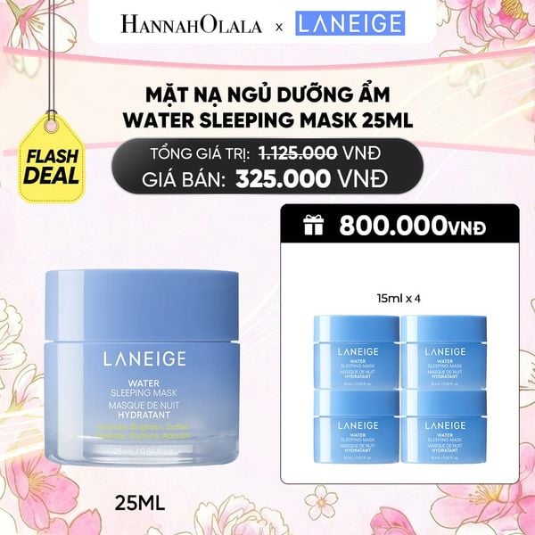  [FLASH DEAL] MẶT NẠ NGỦ DƯỠNG ẨM DƯỠNG SÁNG DA PHIÊN BẢN CẢI TIẾN LANEIGE WATER SLEEPING MASK 25ML 