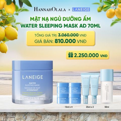  [PHIÊN BẢN CẢI TIẾN] MẶT NẠ NGỦ DƯỠNG ẨM LANEIGE WATER SLEEPING MASK AD 70ML 