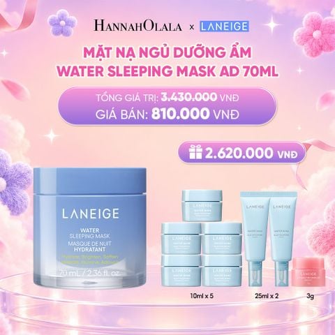  DEAL 14: [PHIÊN BẢN CẢI TIẾN] MẶT NẠ NGỦ DƯỠNG ẨM LANEIGE WATER SLEEPING MASK AD 70ML_ A74 