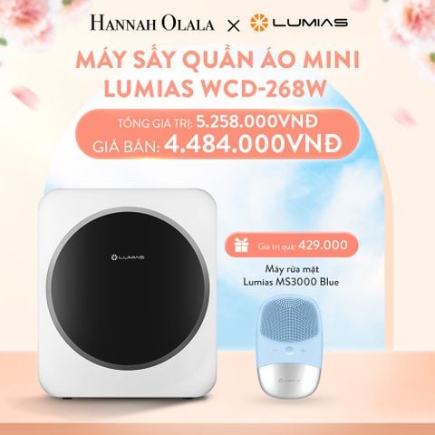  A491_DEAL 3: MÁY SẤY QUẦN ÁO MINI LUMIAS WCD-268W 