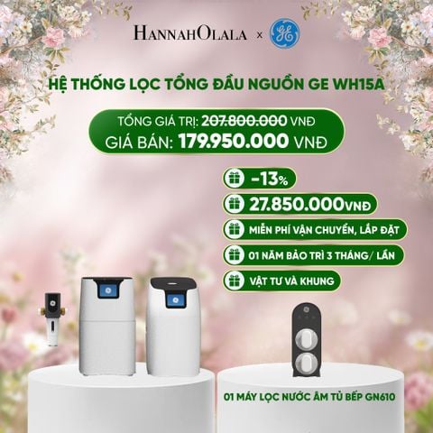  DEAL 6: HỆ THỐNG LỌC TỔNG ĐẦU NGUỒN GE WH15A 