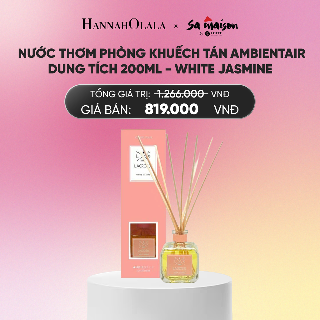 FLASH DEAL 3: NƯỚC THƠM PHÒNG KHUẾCH TÁN AMBIENTAIR, DUNG TÍCH 200ML AMBER & CLOVE_A646 