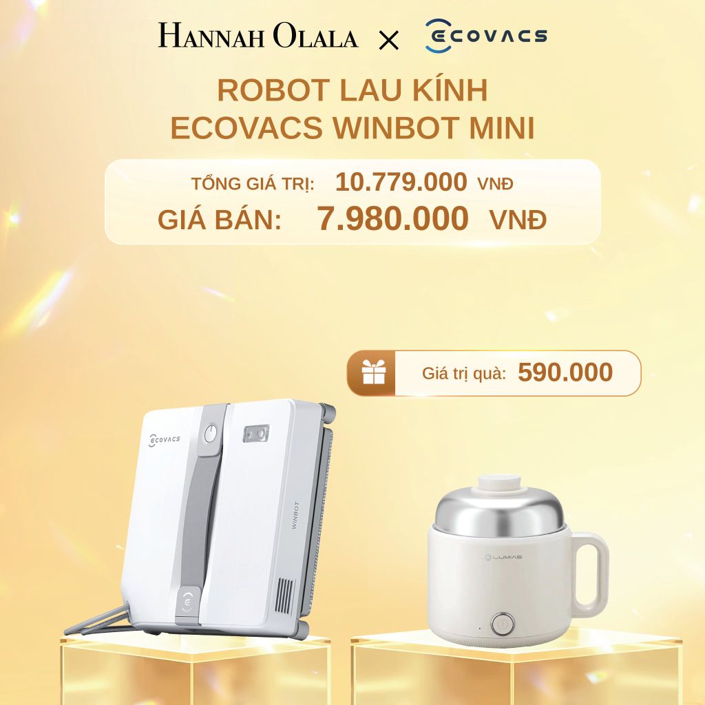  C1455_DEAL 8: ROBOT LAU KÍNH ECOVACS WINBOT MINI 