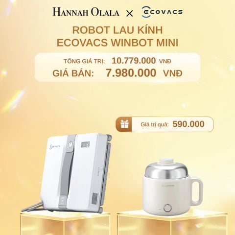  C1455_DEAL 8: ROBOT LAU KÍNH ECOVACS WINBOT MINI 