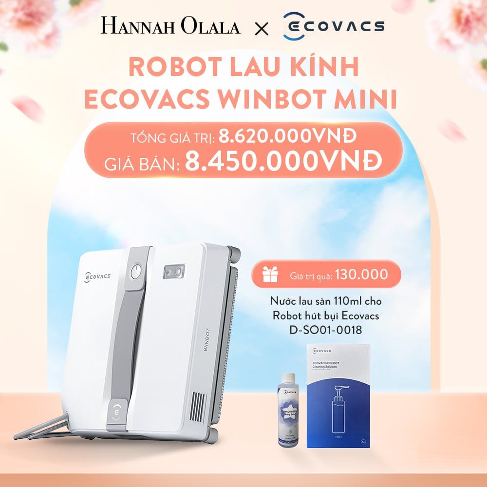  A265_DEAL 5: ROBOT LAU KÍNH ECOVACS WINBOT MINI 