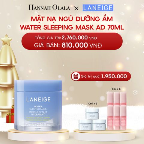  A615_DEAL 13: [PHIÊN BẢN CẢI TIẾN] MẶT NẠ NGỦ DƯỠNG ẨM LANEIGE WATER SLEEPING MASK AD 70ML 