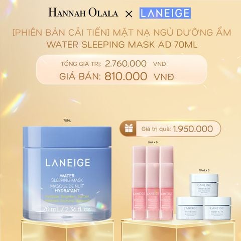  DEAL 13: [PHIÊN BẢN CẢI TIẾN] MẶT NẠ NGỦ DƯỠNG ẨM LANEIGE WATER SLEEPING MASK AD 70ML 