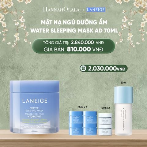  DEAL 13: [PHIÊN BẢN CẢI TIẾN] MẶT NẠ NGỦ DƯỠNG ẨM LANEIGE WATER SLEEPING MASK AD 70ML 