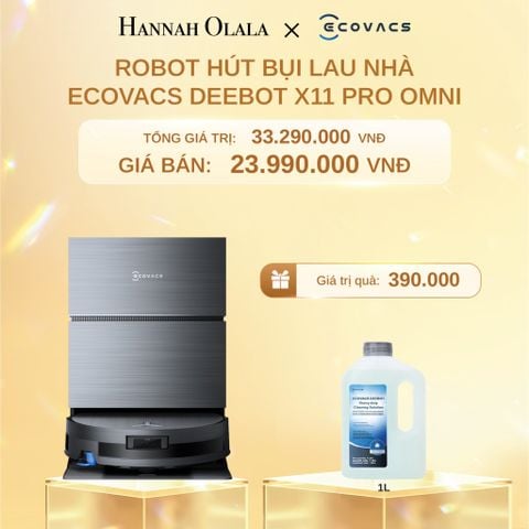  C1456_DEAL 9: ROBOT HÚT BỤI LAU NHÀ ECOVACS DEEBOT X11 PRO OMNI 