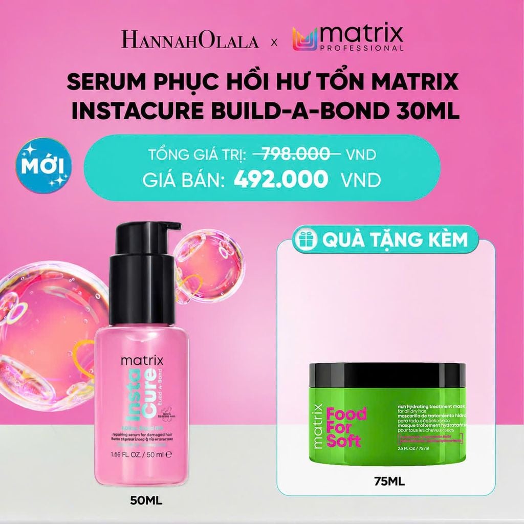  SERUM PHỤC HỒI HƯ TỔN MATRIX INSTACURE BUILD-A-BOND 50ML - D23 