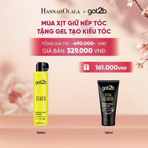 MUA 1 CHAI XỊT GIỮ NẾP TÓC GOT2B HAIRSPRAY MÀU VÀNG TẶNG 1 HỦ GEL TẠO KIỂU TÓC GOT2B SPIKING WAX 