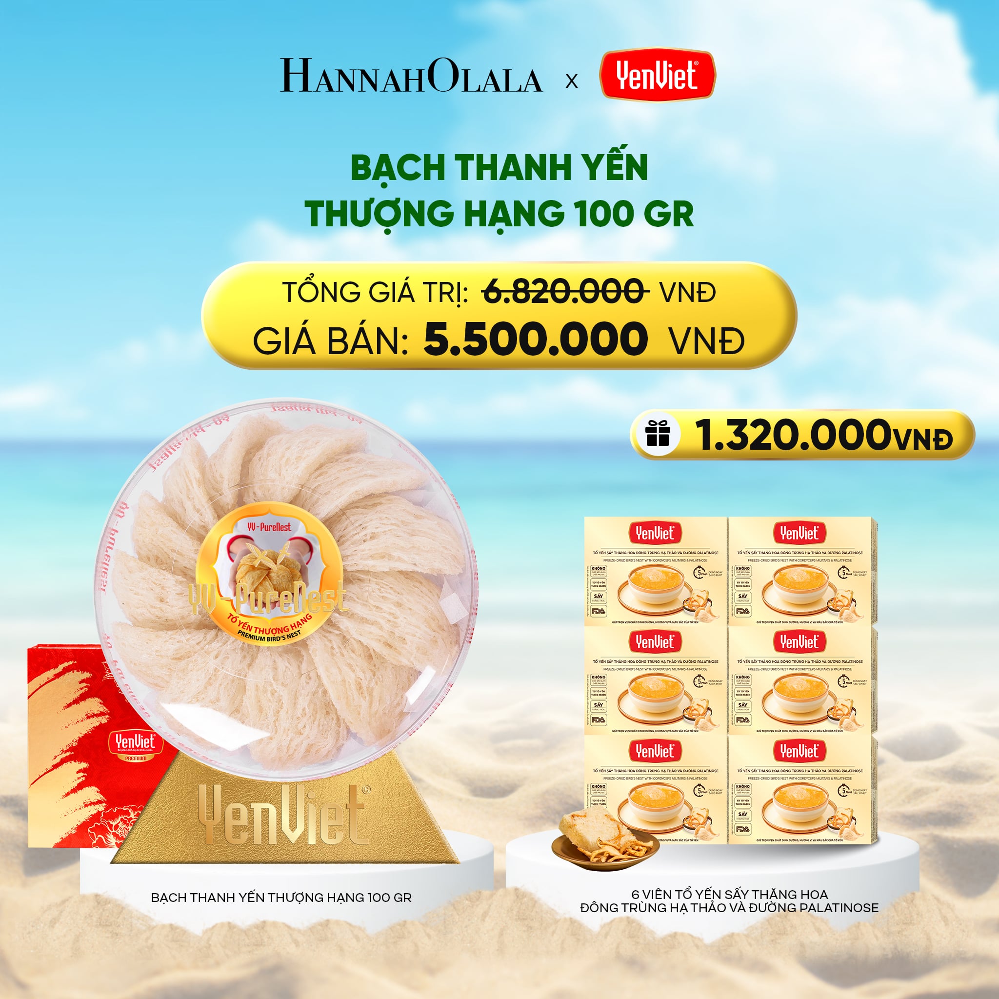 A60_deal 2: bạch thanh yến 100gr