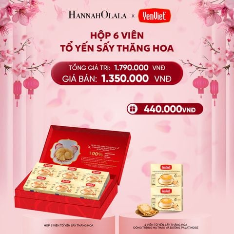  DEAL 3: 1 HỘP 6 VIÊN YẾN SẤY THĂNG HOA 