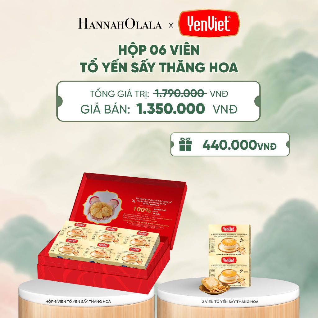  1 HỘP 6 VIÊN YẾN SẤY THĂNG HOA - DEAL 3 - A1725 