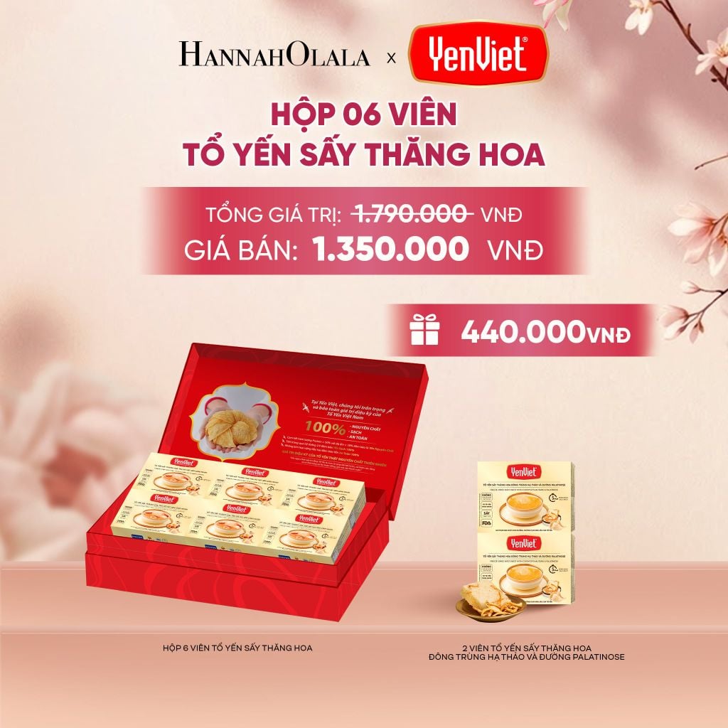  1 HỘP 6 VIÊN YẾN SẤY THĂNG HOA - A869 