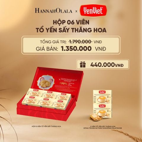  1 HỘP 6 VIÊN YẾN SẤY THĂNG HOA - E8 