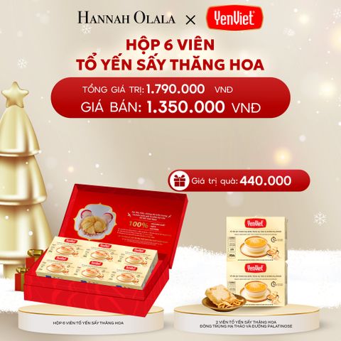  DEAL 3: 1 HỘP 6 VIÊN YẾN SẤY THĂNG HOA 