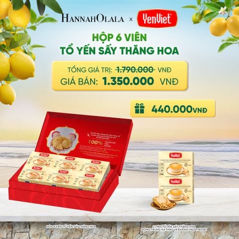  1 HỘP 6 VIÊN YẾN SẤY THĂNG HOA 