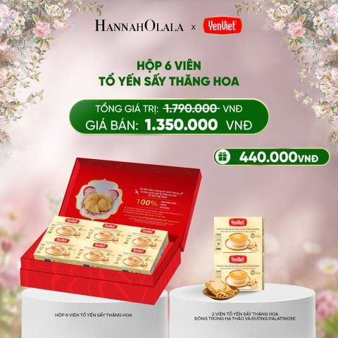  DEAL 3: 1 HỘP 6 VIÊN YẾN SẤY THĂNG HOA 