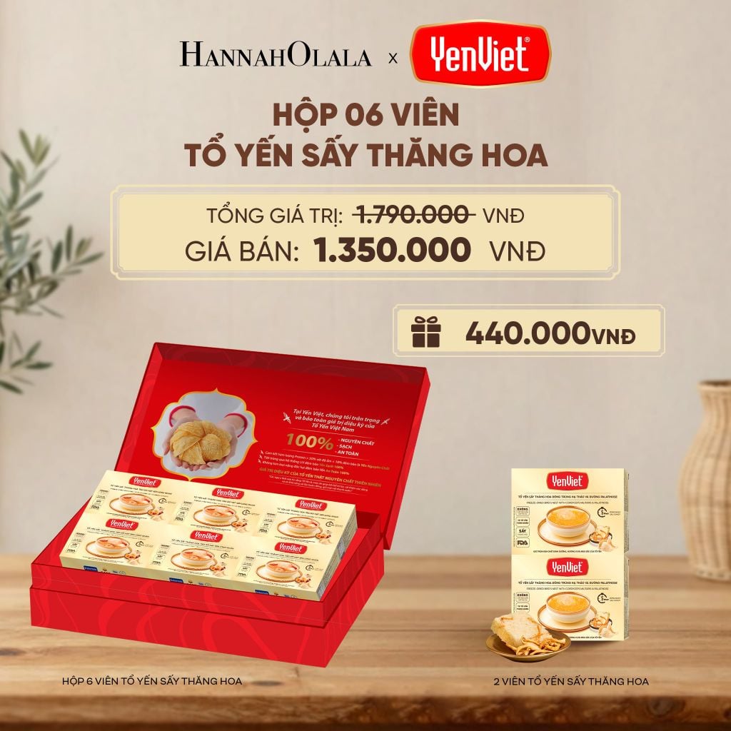  1 HỘP 6 VIÊN YẾN SẤY THĂNG HOA - DEAL 3 - D253 