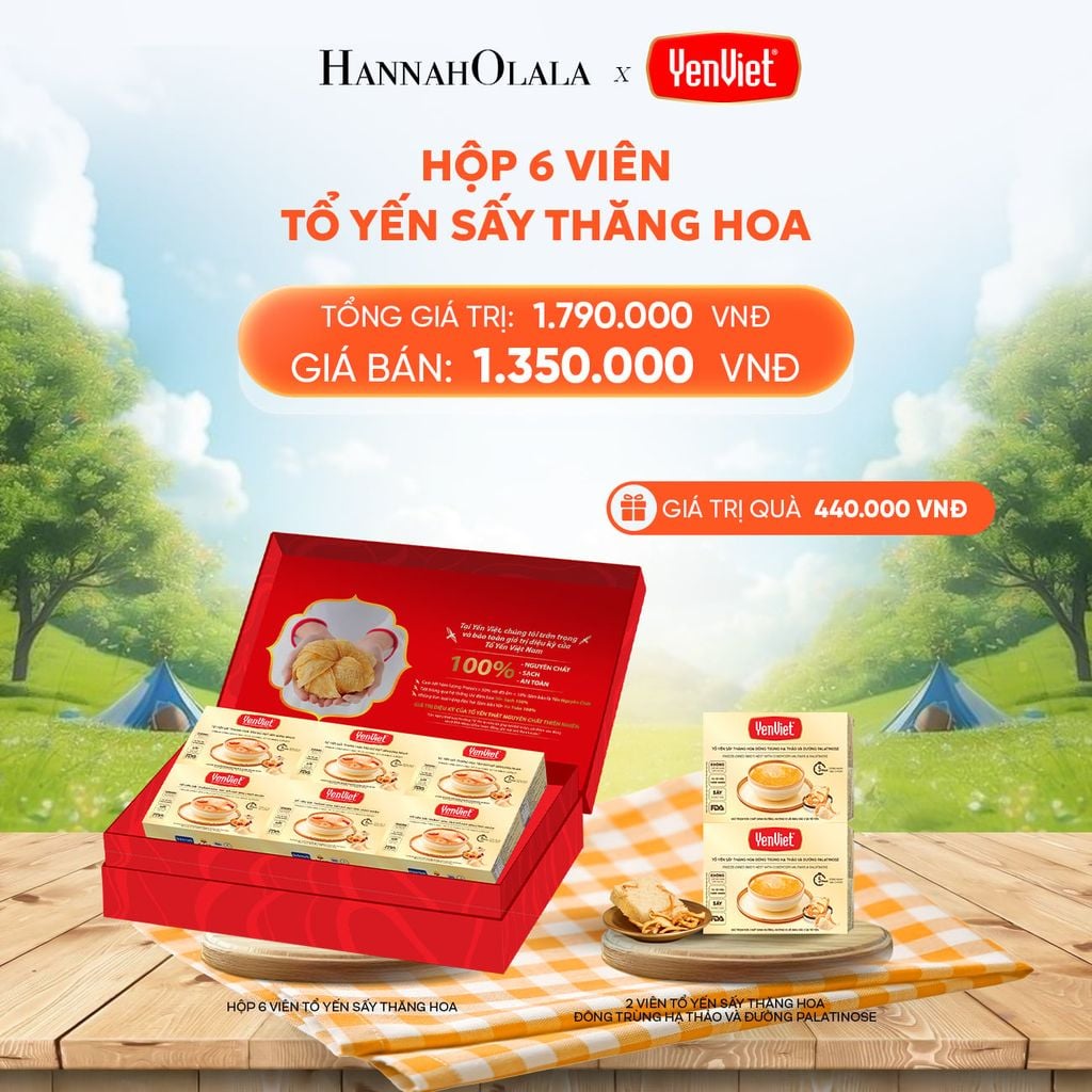  DEAL 3: 1 HỘP 6 VIÊN YẾN SẤY THĂNG HOA 