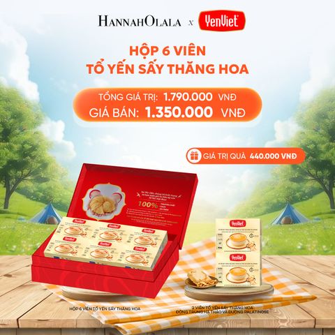  DEAL 3: 1 HỘP 6 VIÊN YẾN SẤY THĂNG HOA 