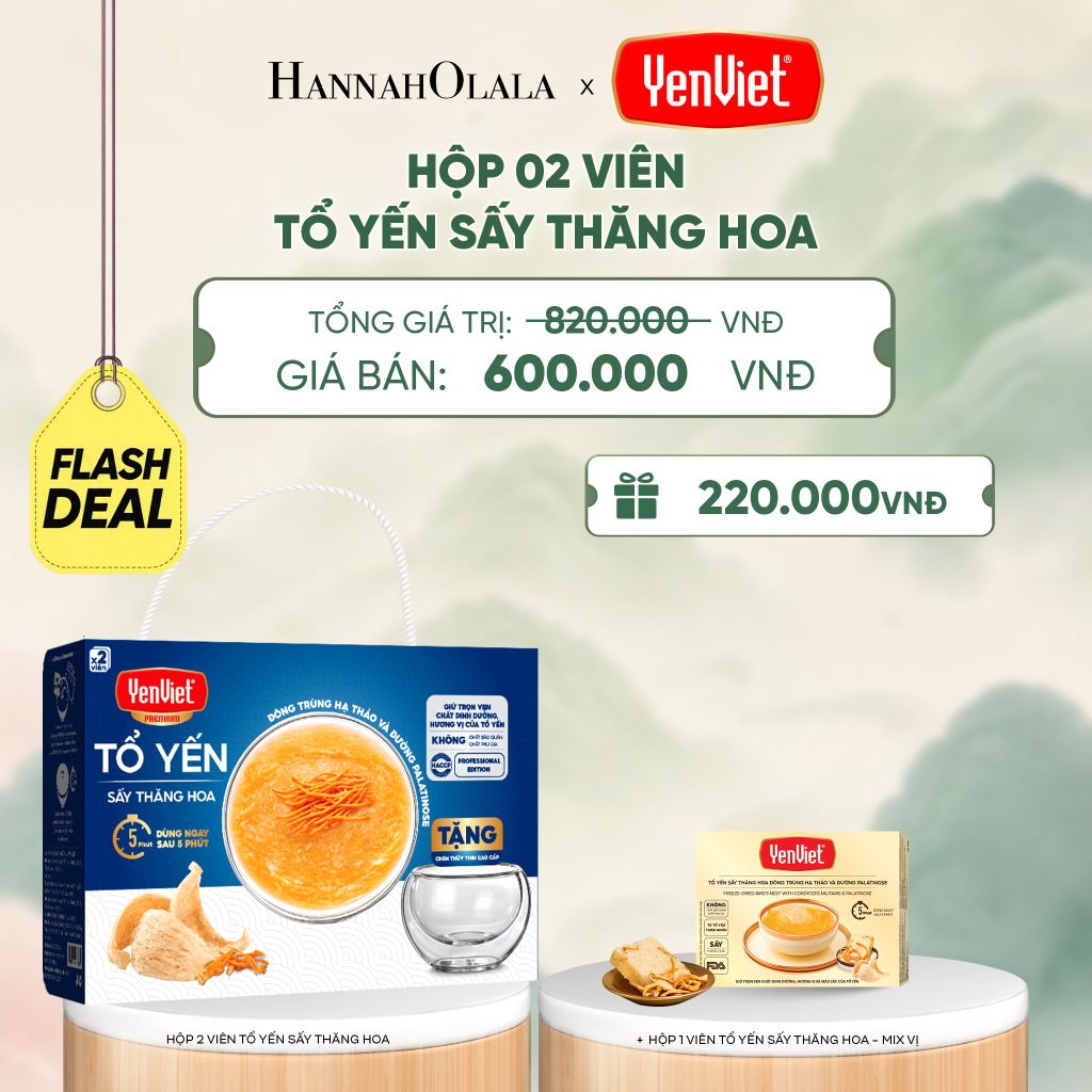  1 HỘP 2 VIÊN YẾN SẤY THĂNG HOA - PALATINOSE - FLASH DEAL 4 - A1734 