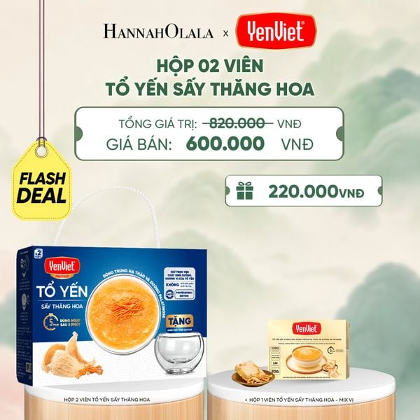  1 HỘP 2 VIÊN YẾN SẤY THĂNG HOA - PALATINOSE - FLASH DEAL 4 